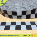 chequer sew on reflective tape
